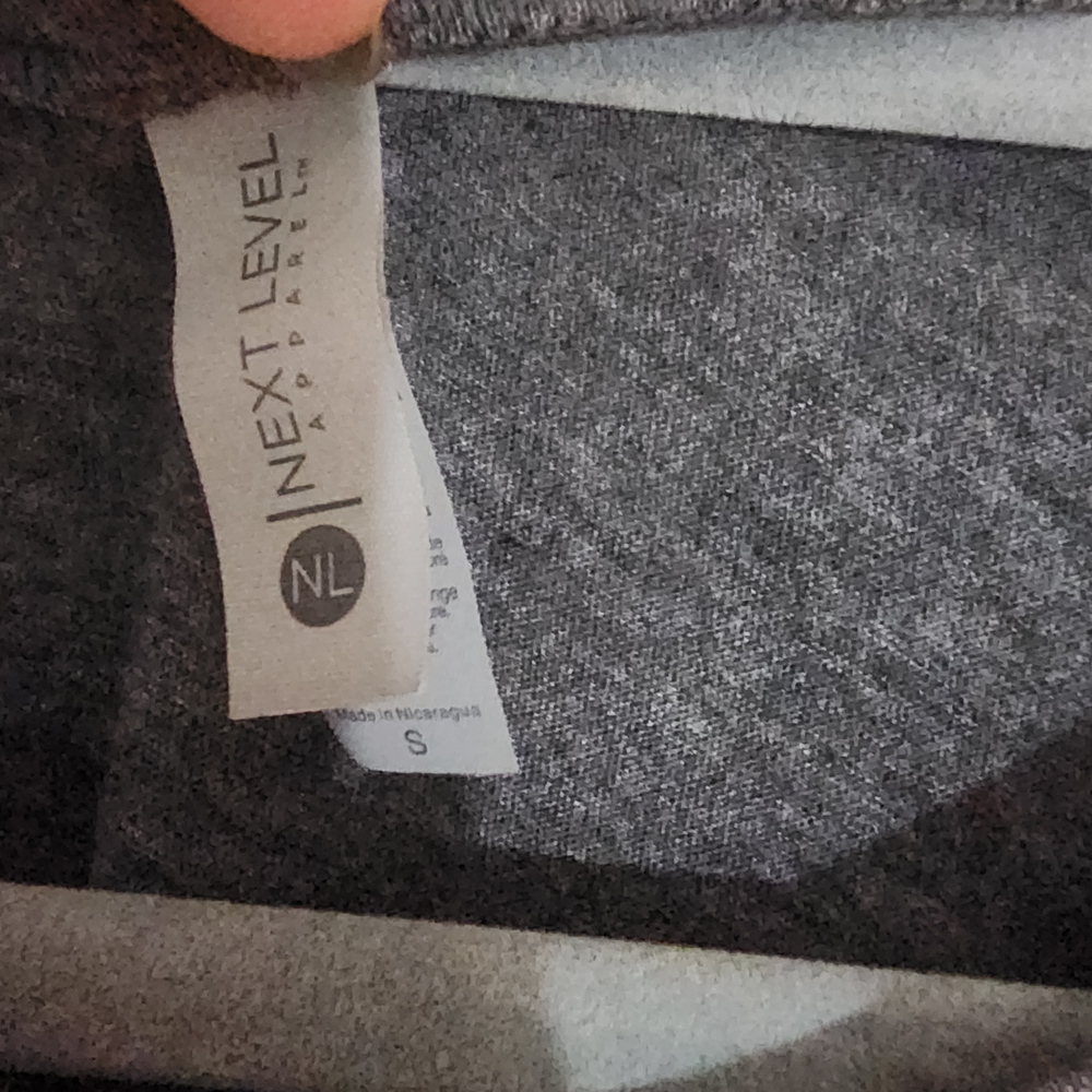Next Level Apparel Gray Top - Picture 3 of 3